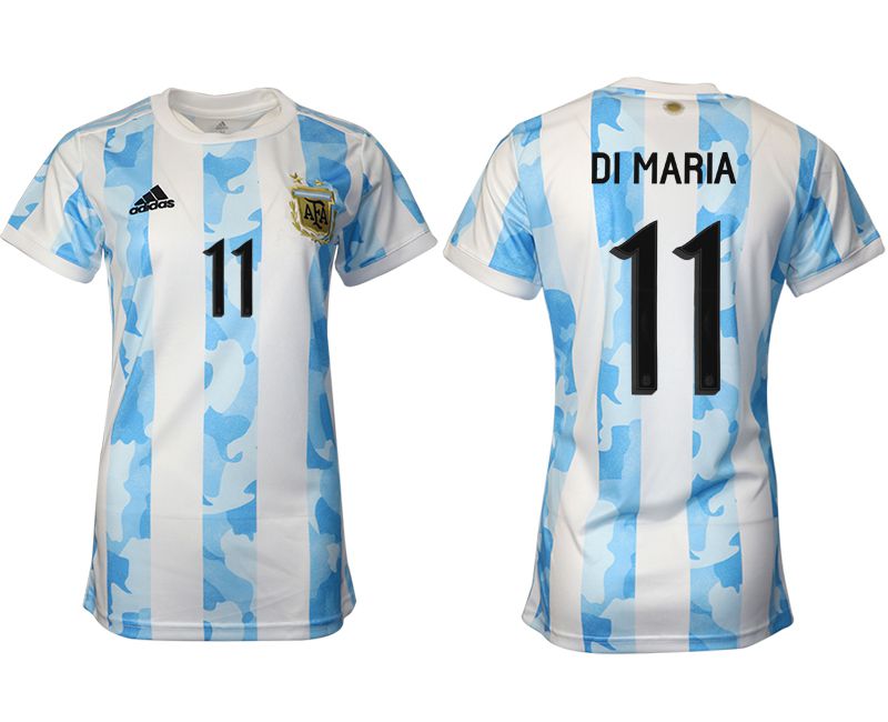 Women 2021-2022 Club Argentina home aaa version white #11 Soccer Jerseys->women soccer jersey->Women Jersey